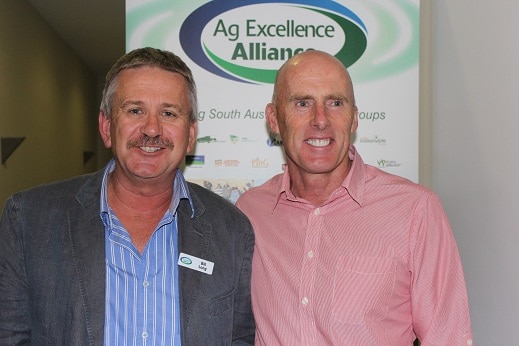 Bill Long (Ag Excellence) with guest speaker, Mark McKeon