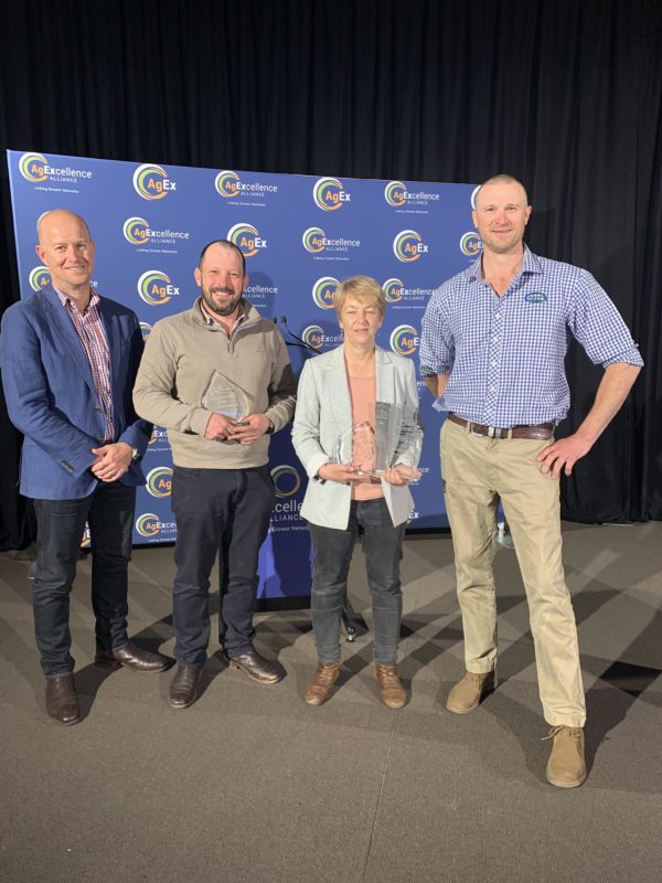Dan Casement, Executive Director Rural Solutions; Jarred Tilley, Chair Mid North High Rainfall Zone Group; Lyn Dohle; Leet Wilksch, Chair Ag Excellence
