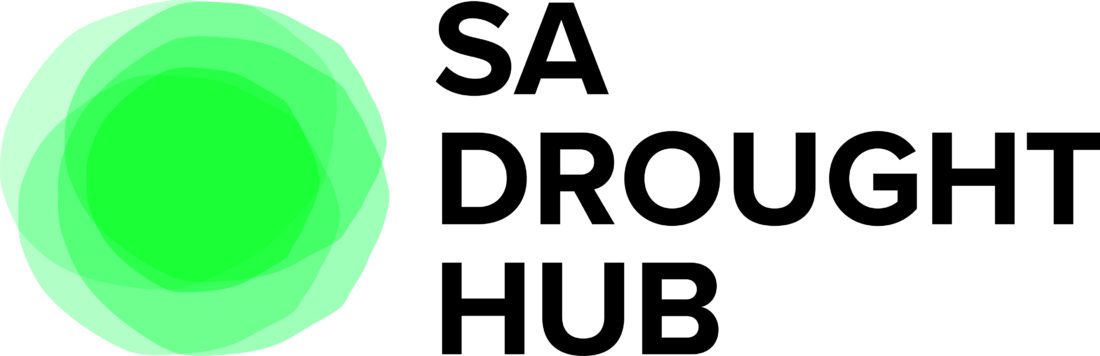 SA Drought Hub Logo Horz CMYK