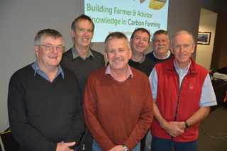The Carbon Farming Knowledge consortium team, from left: Peter Cousins, Mark Stanley, Bill Long, Cam Nicholson, Mick Faulkner and Harm van Rees