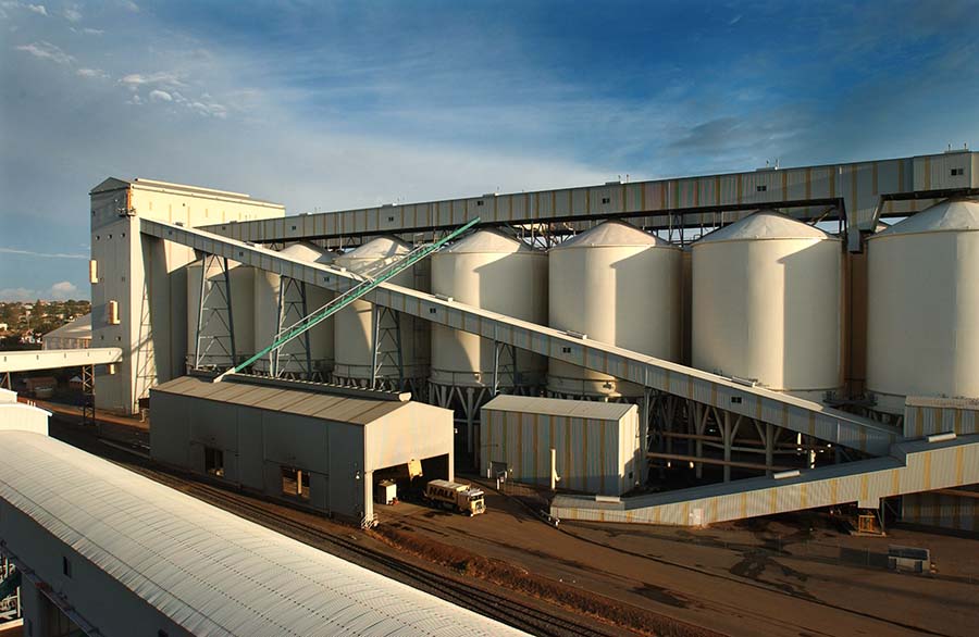 Storage silos at a grain terminal. Photo: Chris Warrick
