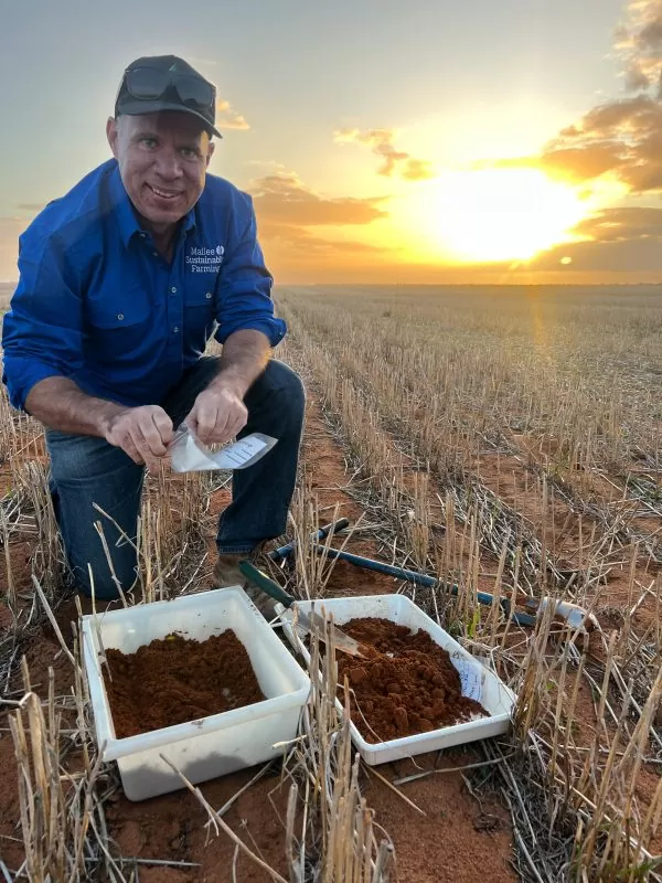 Dr Sean Mason | Photo courtesy of Mallee Sustainable Farming