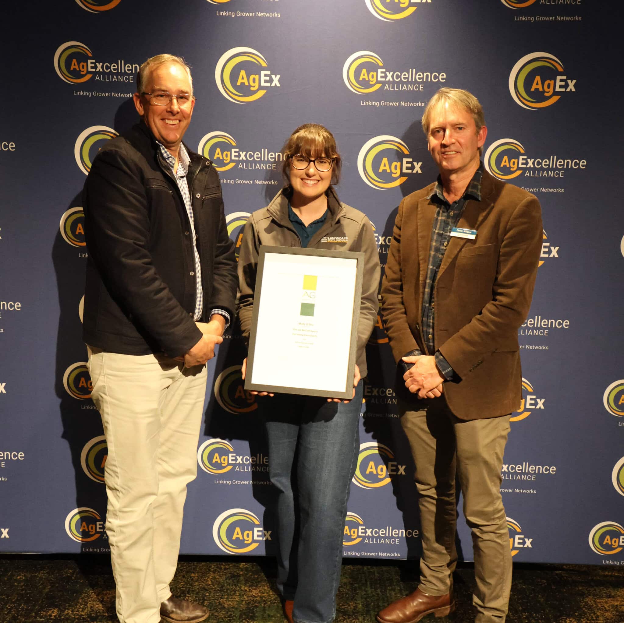 From left: Craig Davis (AIA); Dr Molly O'Dea (NYLB); Peter Angus (NYLB)